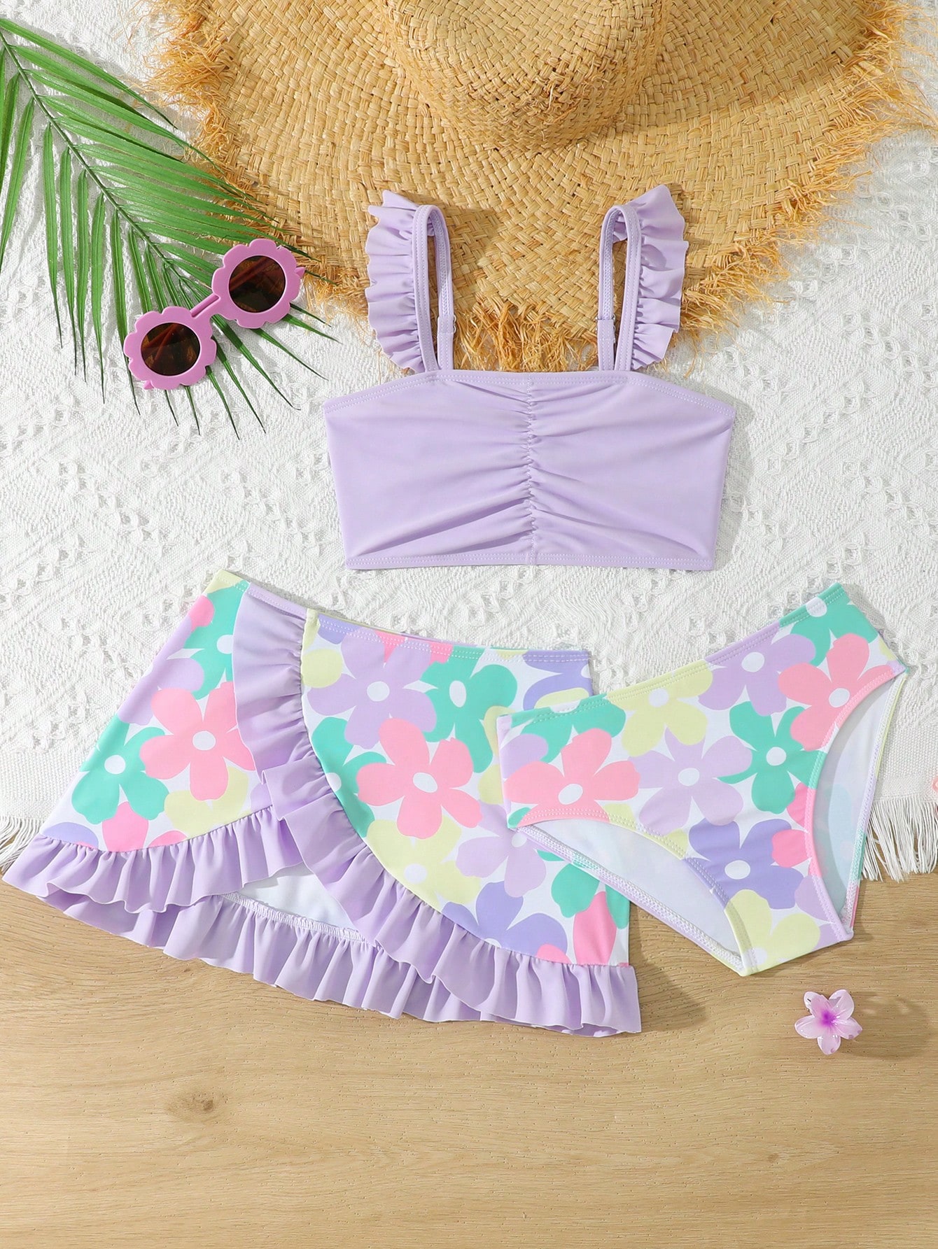 Pattern 3PCs Swimsuit